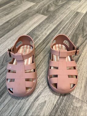 Girls' Pehr Pink Jelly Fisherman Sandals size 6